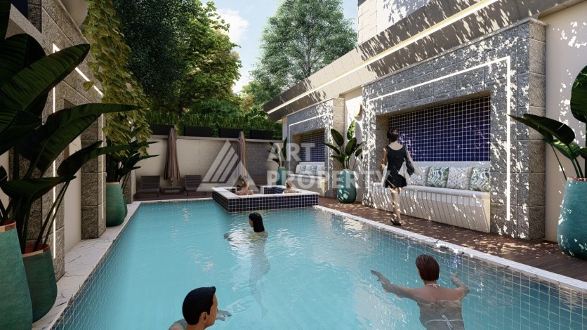 Проект в центре Алании на завершающем этапе строительства! - Ракурс 9