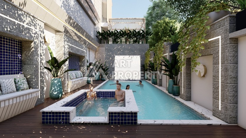 Проект в центре Алании на завершающем этапе строительства! - Ракурс 10