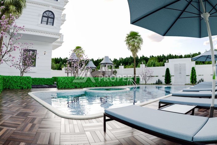 Проект на этапе строительства в центральной части Алании - Ракурс 3