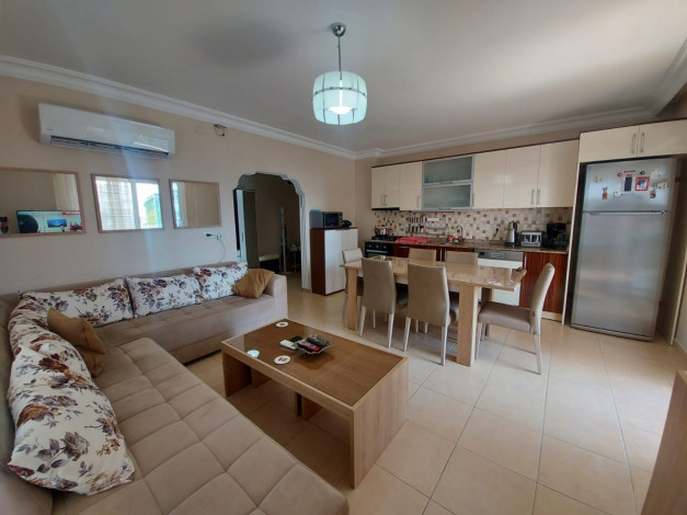 Трехкомнатная меблированная квартира в 100 метрах от Средиземного моря в Махмутлар, 120 м2 - Ракурс 10