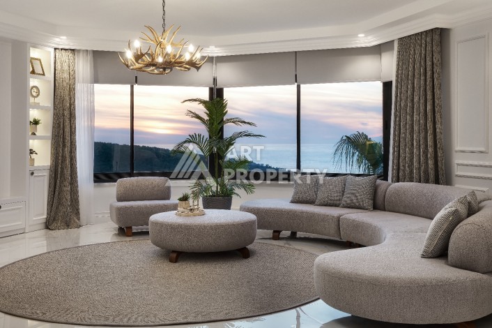 Вилла с видом на море и отдельными апартаментами в элитном районе Каргыджак - Ракурс 5