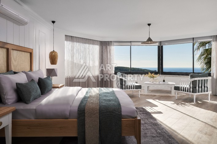 Вилла с видом на море и отдельными апартаментами в элитном районе Каргыджак - Ракурс 8