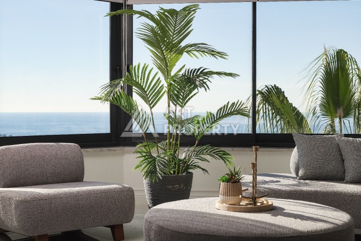 Вилла с видом на море и отдельными апартаментами в элитном районе Каргыджак - Ракурс 14