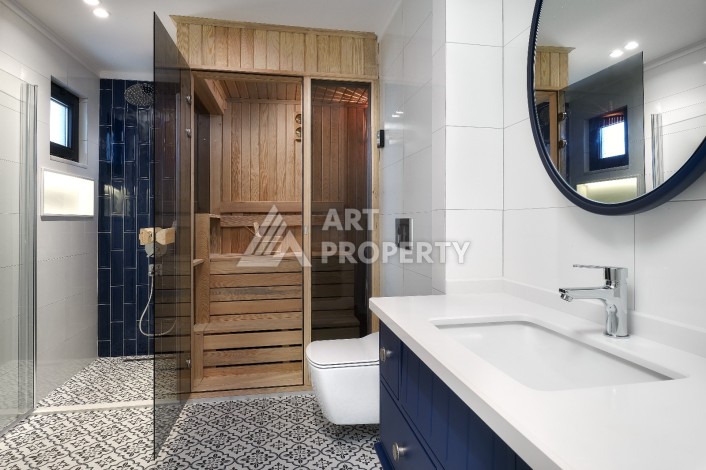 Вилла с видом на море и отдельными апартаментами в элитном районе Каргыджак - Ракурс 16