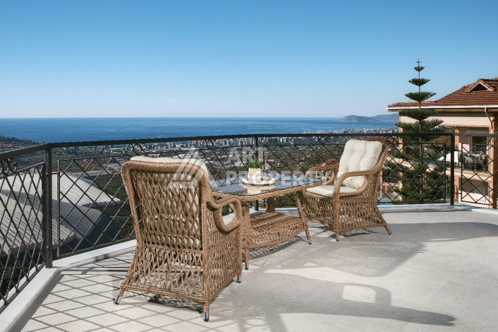Вилла с видом на море и отдельными апартаментами в элитном районе Каргыджак - Ракурс 19
