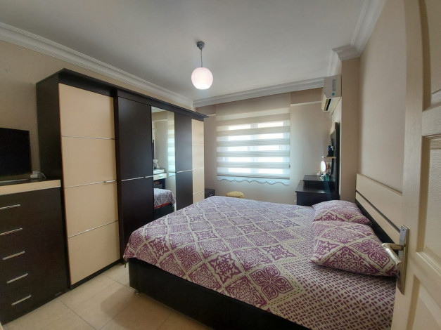 Трехкомнатная меблированная квартира в 100 метрах от Средиземного моря в Махмутлар, 120 м2 - Ракурс 14