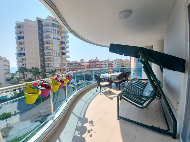 Трехкомнатная меблированная квартира в 100 метрах от Средиземного моря в Махмутлар, 120 м2 - Ракурс 19