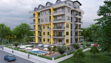 Новый проект квартир с видом на море в зеленом районе Авсаллар, от 100м² до 175м² - Ракурс 4