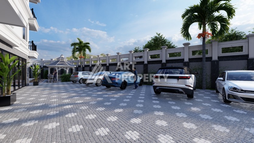 Шикарная квартира в новом комплексе Оба Алания ,открытый район для ВНЖ - Ракурс 15