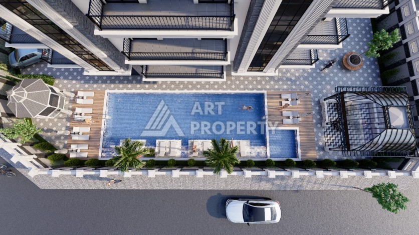 Шикарная квартира в новом комплексе Оба Алания ,открытый район для ВНЖ - Ракурс 17