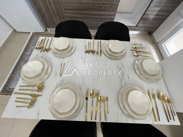 Огромная квартира 2+1 с видом на море в самом развитом районе Алании Махмутлар - Ракурс 8