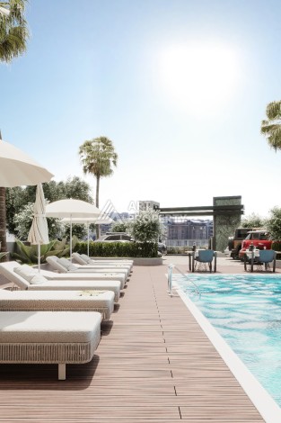 Квартиры планировки 1+1, 2+1, 3+1 на этапе строительства в открытом районе для ВНЖ Оба Алания - Ракурс 3