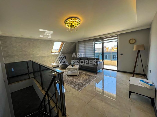 Шикарный меблированный дуплекс 4+1 рядом с морем в самом центре Алании - Ракурс 7