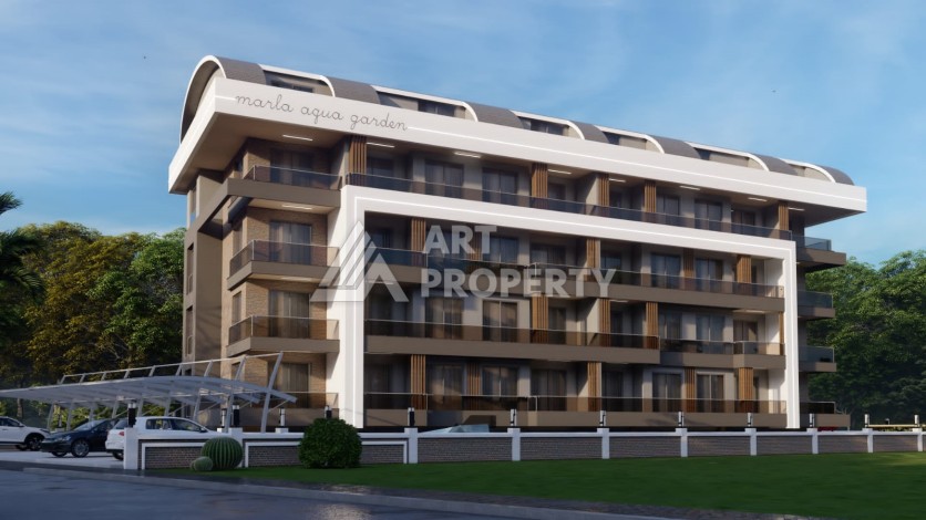 Видовые апартаменты 1+1 ,2+1 на начальном этапе строительства в открытом для ВНЖ районе Алании Паяллар - Ракурс 2