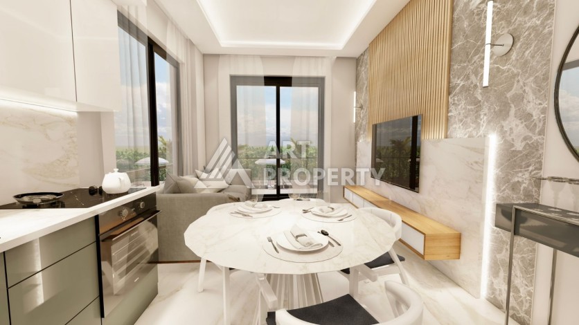 Видовые апартаменты 1+1 ,2+1 на начальном этапе строительства в открытом для ВНЖ районе Алании Паяллар - Ракурс 4