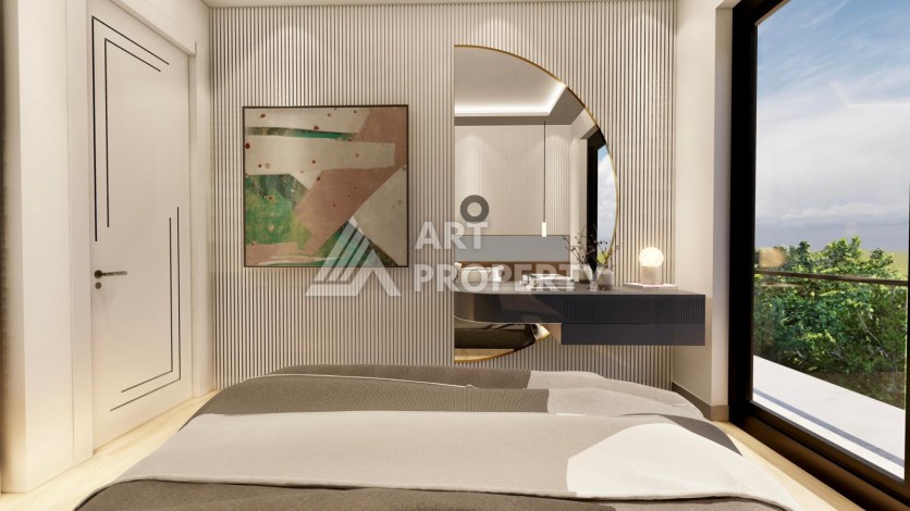 Видовые апартаменты 1+1 ,2+1 на начальном этапе строительства в открытом для ВНЖ районе Алании Паяллар - Ракурс 7