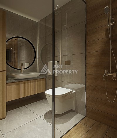 Видовые апартаменты 1+1 ,2+1 на начальном этапе строительства в открытом для ВНЖ районе Алании Паяллар - Ракурс 15