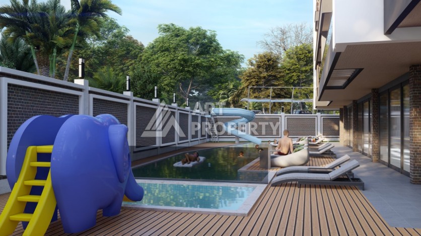 Видовые апартаменты 1+1 ,2+1 на начальном этапе строительства в открытом для ВНЖ районе Алании Паяллар - Ракурс 23