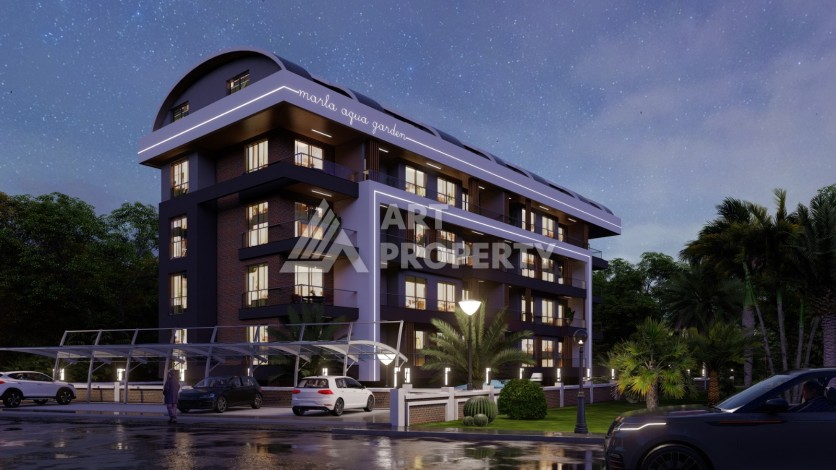 Видовые апартаменты 1+1 ,2+1 на начальном этапе строительства в открытом для ВНЖ районе Алании Паяллар - Ракурс 30