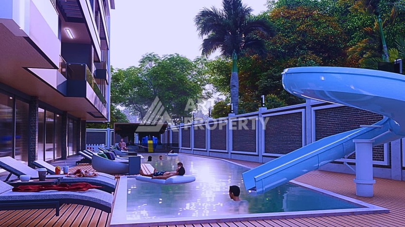 Видовые апартаменты 1+1 ,2+1 на начальном этапе строительства в открытом для ВНЖ районе Алании Паяллар - Ракурс 32