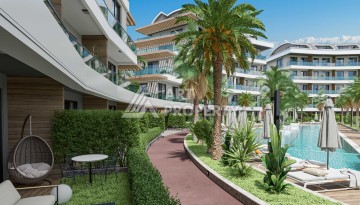 Новый привлекательный проект в центре Алании с инфраструктурой 5 звездочного отеля Алании - Ракурс 8