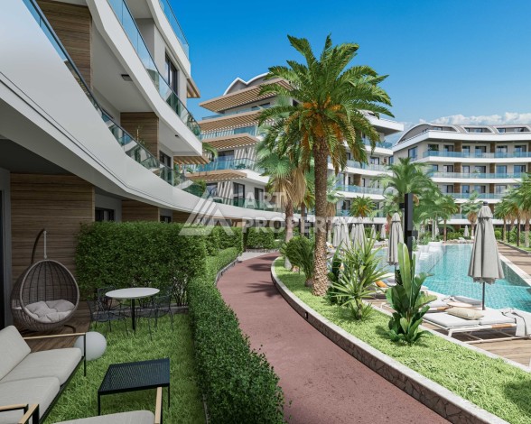 Новый привлекательный проект в центре Алании с инфраструктурой 5 звездочного отеля Алании - Ракурс 7