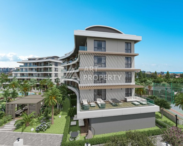 Новый привлекательный проект в центре Алании с инфраструктурой 5 звездочного отеля Алании - Ракурс 8