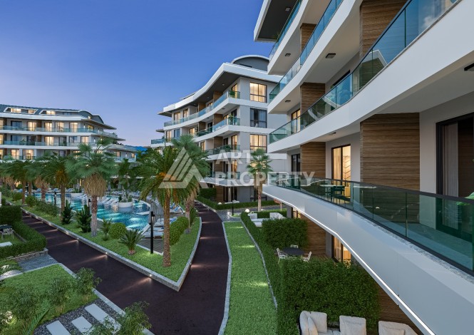 Новый привлекательный проект в центре Алании с инфраструктурой 5 звездочного отеля Алании - Ракурс 24