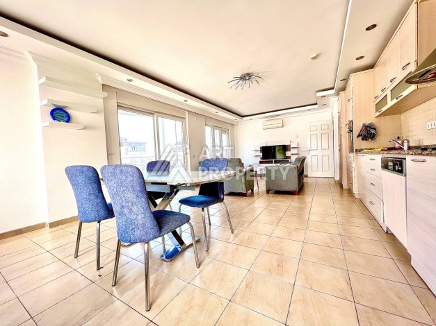 Квартира 3+1 с потрясающим видом на море и крепость в самом центре Алании - Ракурс 7