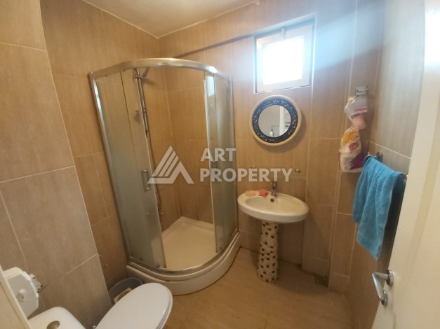 Уютная квартира 3+1 с видом на море и крепость в центре Алании - Ракурс 12