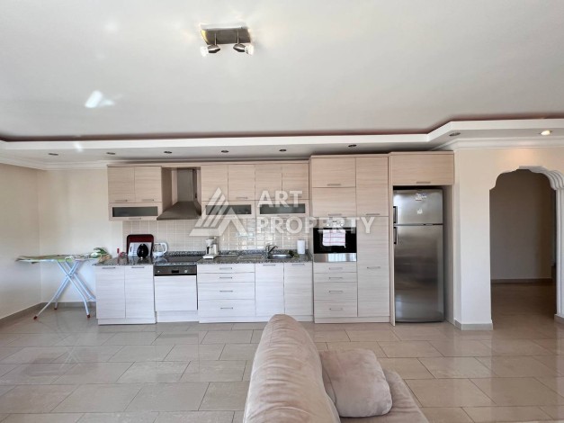 Уютный дуплекс 4+1 с видом на море и замок в центре Алании - Ракурс 16