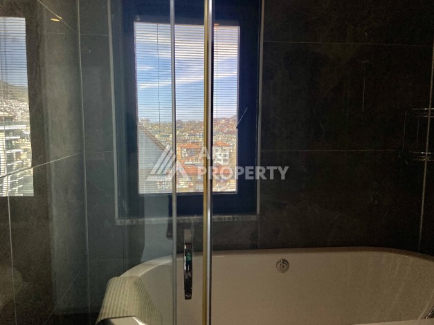 Видовые апартаменты 4+1 для получения гражданства с центре Алании - Ракурс 13