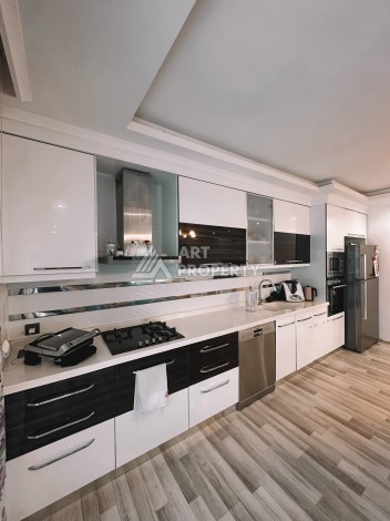 Квартира 3+1 на первой линии моря в Кестеле Аланья в уютном комплексе - Ракурс 13