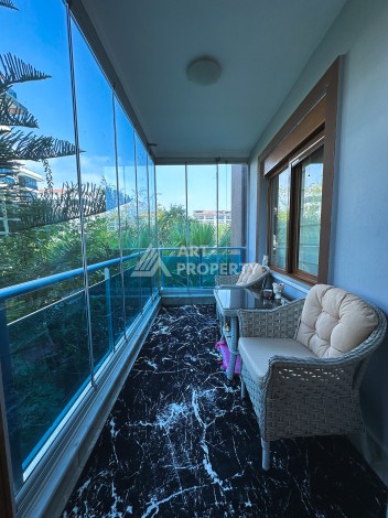 Квартира 3+1 на первой линии моря в Кестеле Аланья в уютном комплексе - Ракурс 20