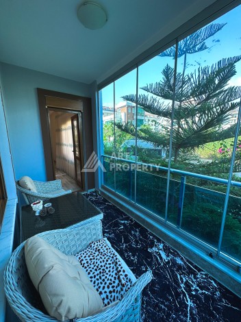 Квартира 3+1 на первой линии моря в Кестеле Аланья в уютном комплексе - Ракурс 21