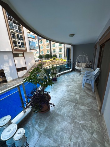 Квартира 3+1 на первой линии моря в Кестеле Аланья в уютном комплексе - Ракурс 24