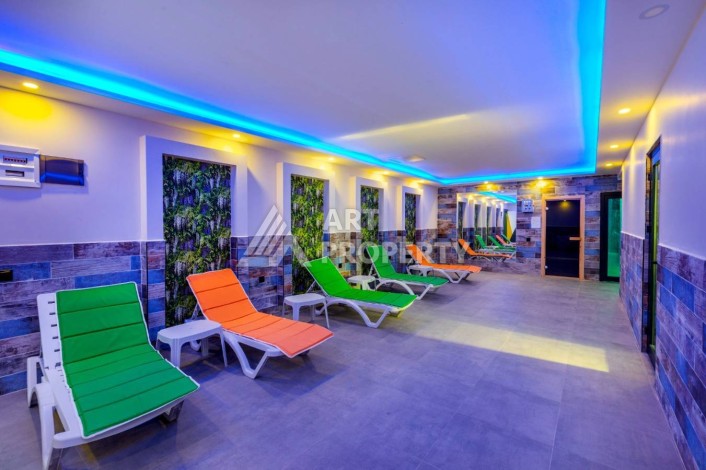 Люкс меблированные апартаменты 4+1 в элитном районе Кестел Алания - Ракурс 23