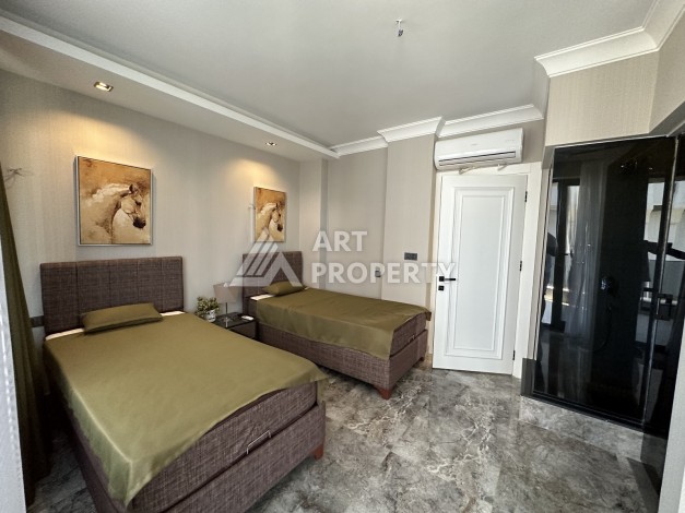 Шикарная отдельная вилла с собственным бассейном в развивающемся районе Паяллар Алания районе - Ракурс 17