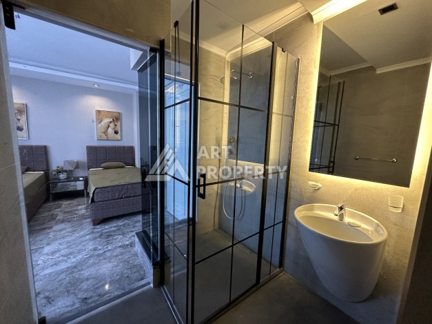 Шикарная отдельная вилла с собственным бассейном в развивающемся районе Паяллар Алания районе - Ракурс 25