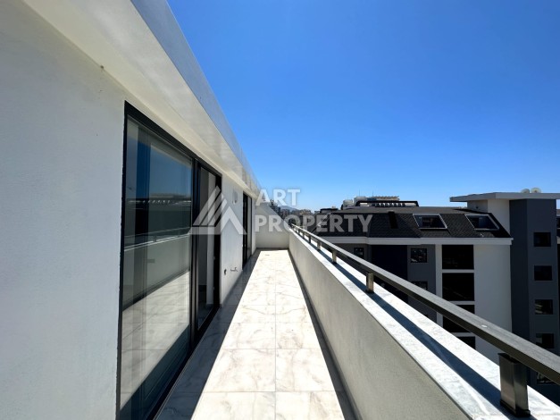 Дуплекс 5+1 с видом на море в элитном районе Кестел всего 200 метров от моря - Ракурс 11