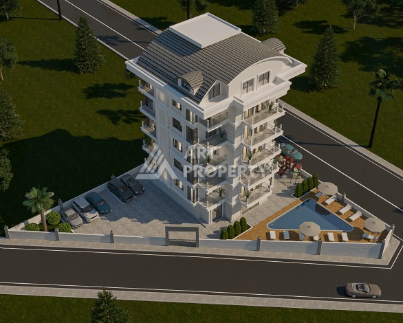 Новый проект в экологически чистом районе Авсаллар на начальной стадии строительства - Ракурс 6