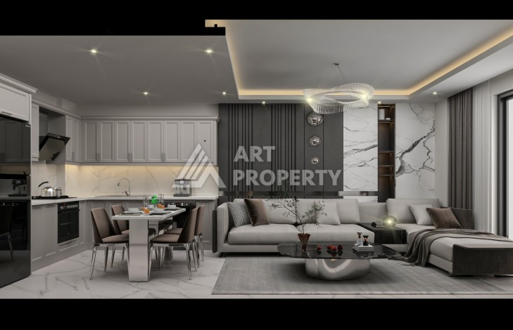 Новый проект в экологически чистом районе Авсаллар на начальной стадии строительства - Ракурс 7