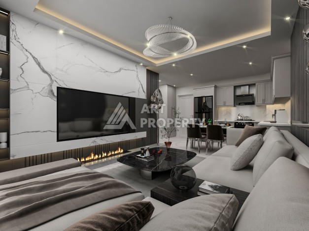 Новый проект в экологически чистом районе Авсаллар на начальной стадии строительства - Ракурс 8