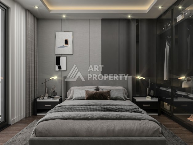 Новый проект в экологически чистом районе Авсаллар на начальной стадии строительства - Ракурс 12