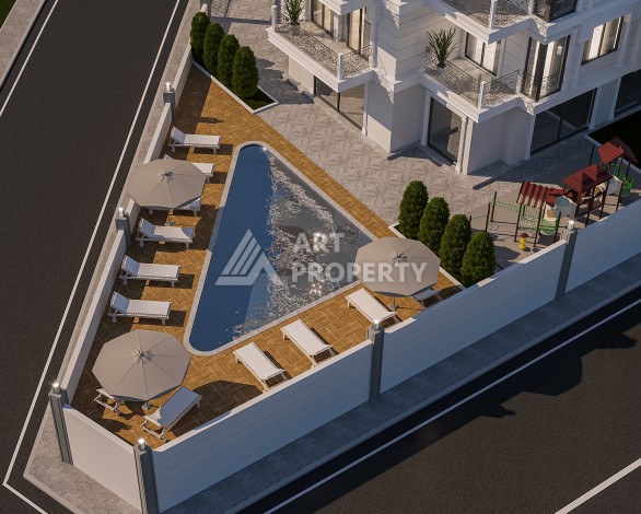 Новый проект в экологически чистом районе Авсаллар на начальной стадии строительства - Ракурс 17