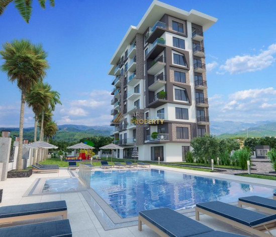 Новый инвестиционный проект в фантастическом месте Демирташ, Алания, рядом со Средиземным морем - Ракурс 2