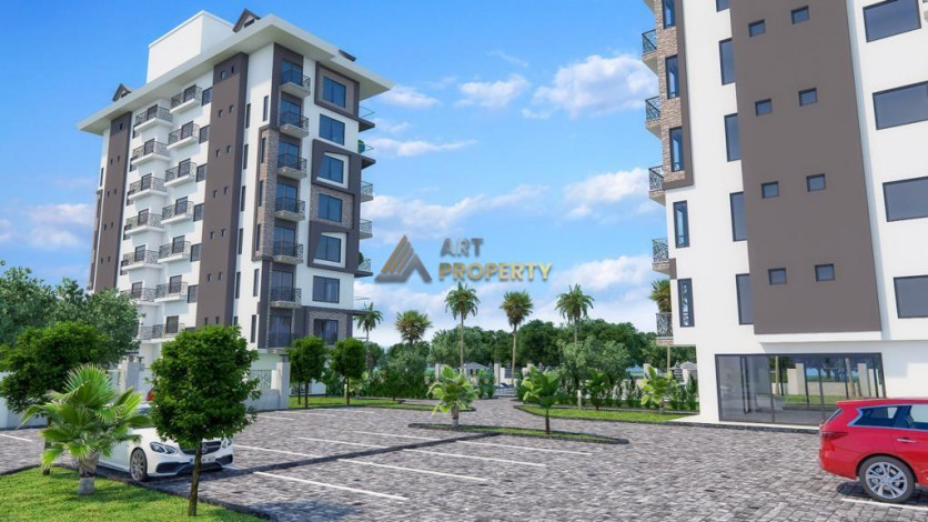 Новый инвестиционный проект в фантастическом месте Демирташ, Алания, рядом со Средиземным морем - Ракурс 6