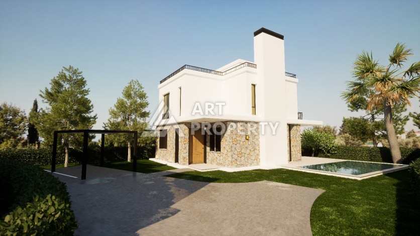 Шикарный комплекс вилл рядом с оливковой рощей в районе Гирне - Ракурс 3