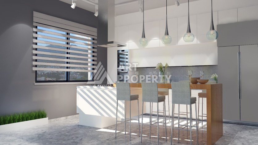 Красивый проект возле моря на завершающей стадии строительства в районе Гирне - Ракурс 11