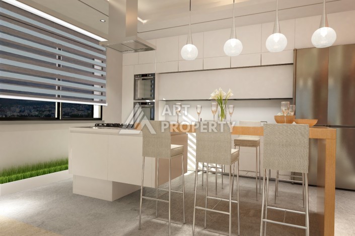 Красивый проект возле моря на завершающей стадии строительства в районе Гирне - Ракурс 34